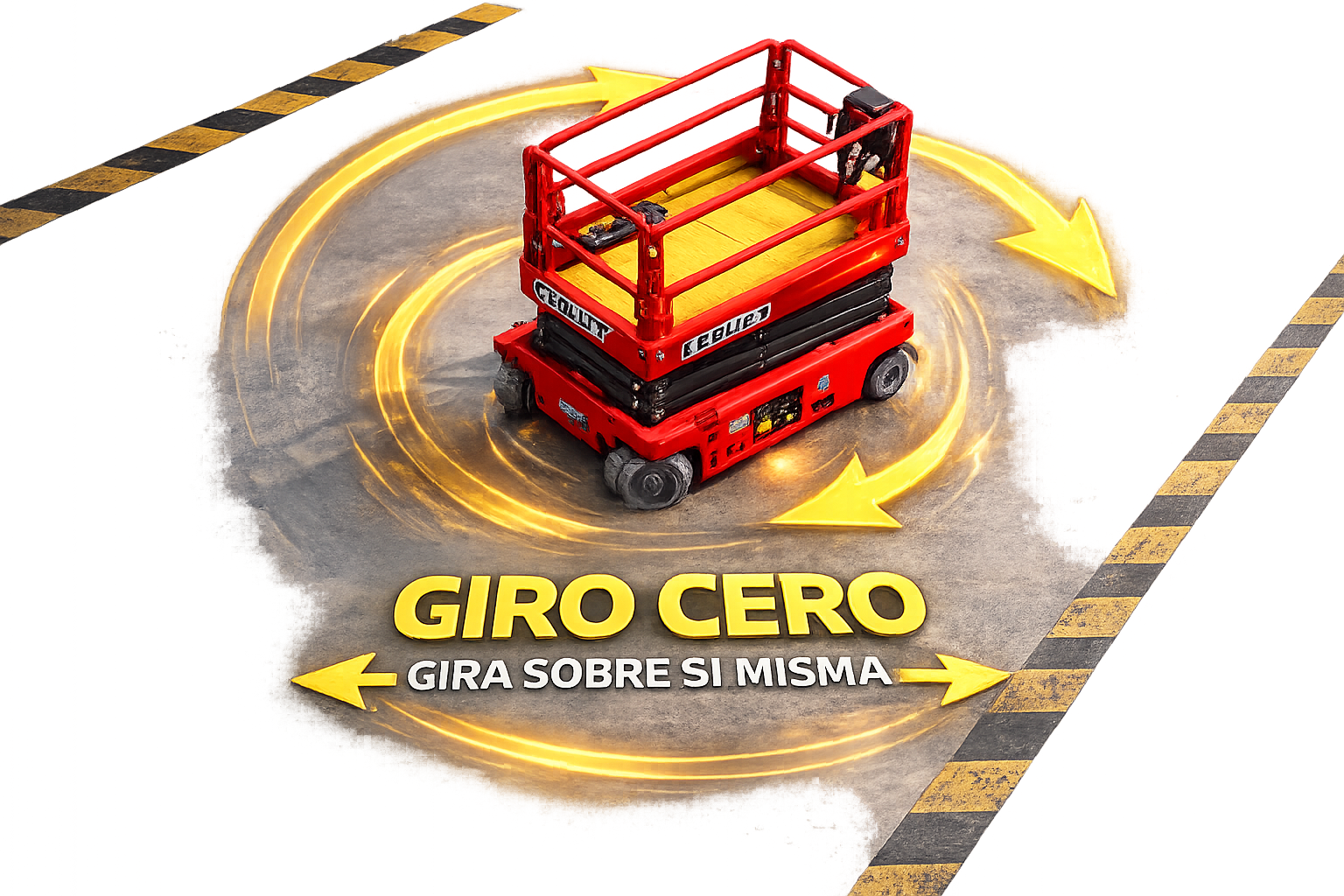 Mini plataforma elevadora giro cero