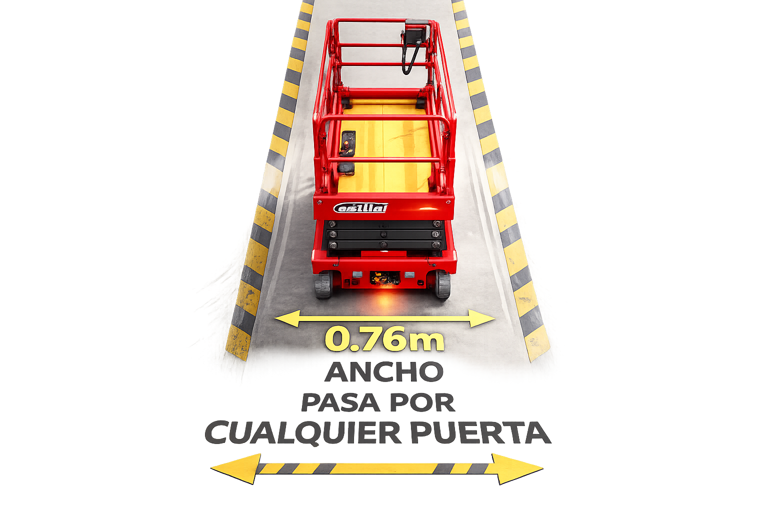 Mini plataforma elevadora 0.76m ancho